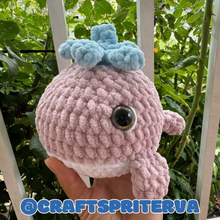Load image into Gallery viewer, Figaro the Whale Pop It Crochet Pattern
