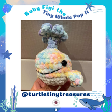 Load image into Gallery viewer, Baby Figi the Tiny Whale Pop It Crochet Pattern
