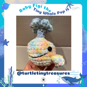 Baby Figi the Tiny Whale Pop It Crochet Pattern