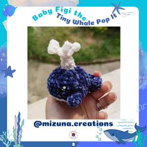 Baby Figi the Tiny Whale Pop It Crochet Pattern