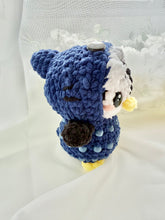 Load image into Gallery viewer, Jaws the Penguin in the Shark Onesie
