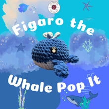 Load image into Gallery viewer, Figaro the Whale Pop It Crochet Pattern
