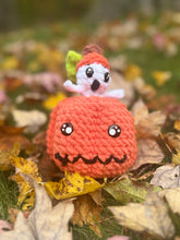 Load image into Gallery viewer, Spookly The Pumpkin Pop Crocheted Fidget
