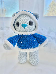 Winter the Blue Hoodie Bear